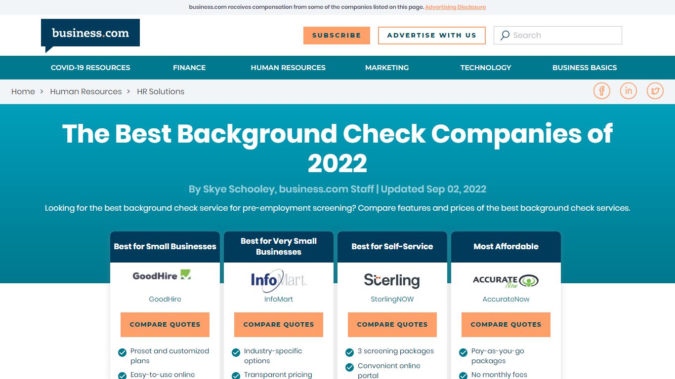 The Best Background Check Companies of 2022 - Business.com
